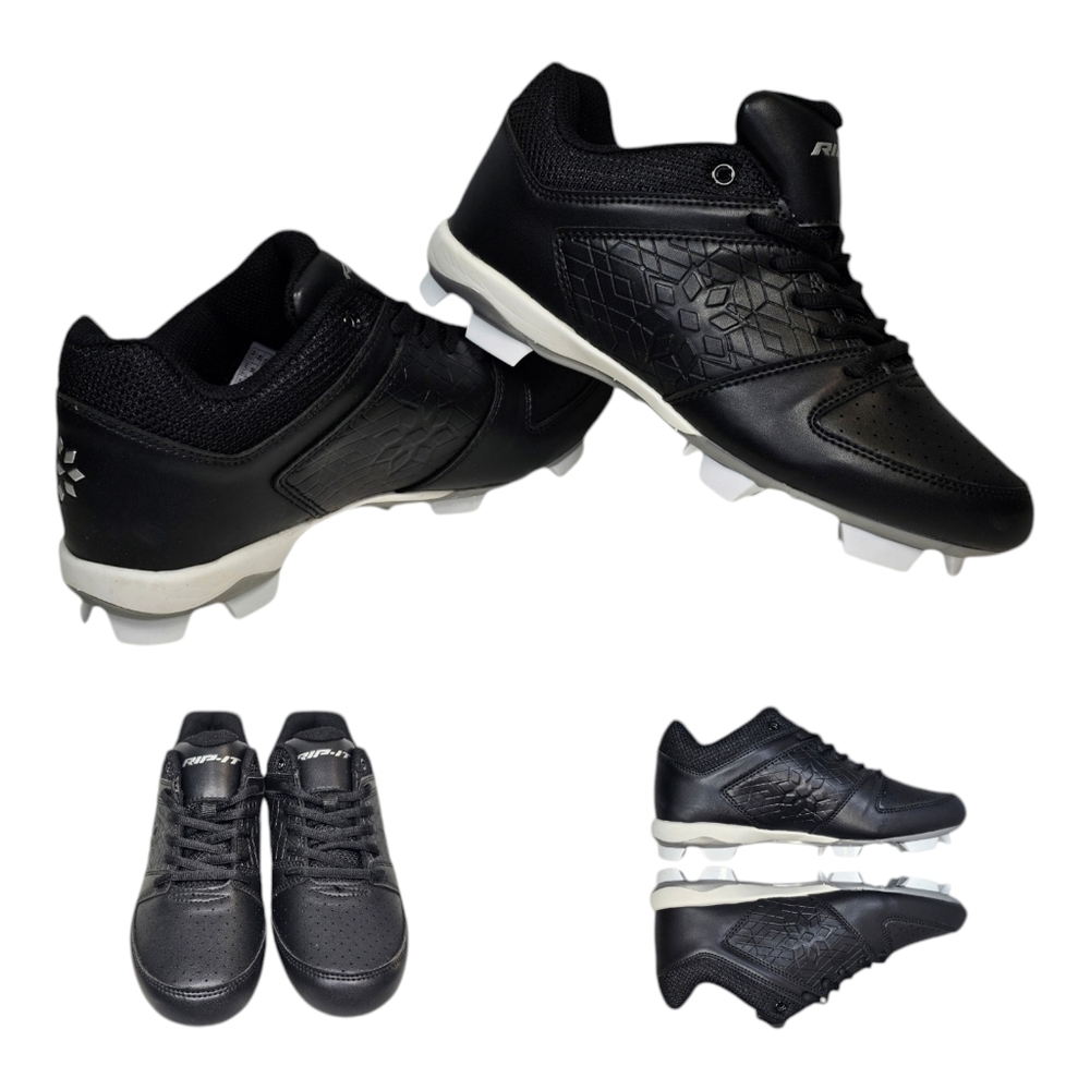 Rip It Diamond Ringor Softball Cleat Molded Girls Size 5.5Y Black
